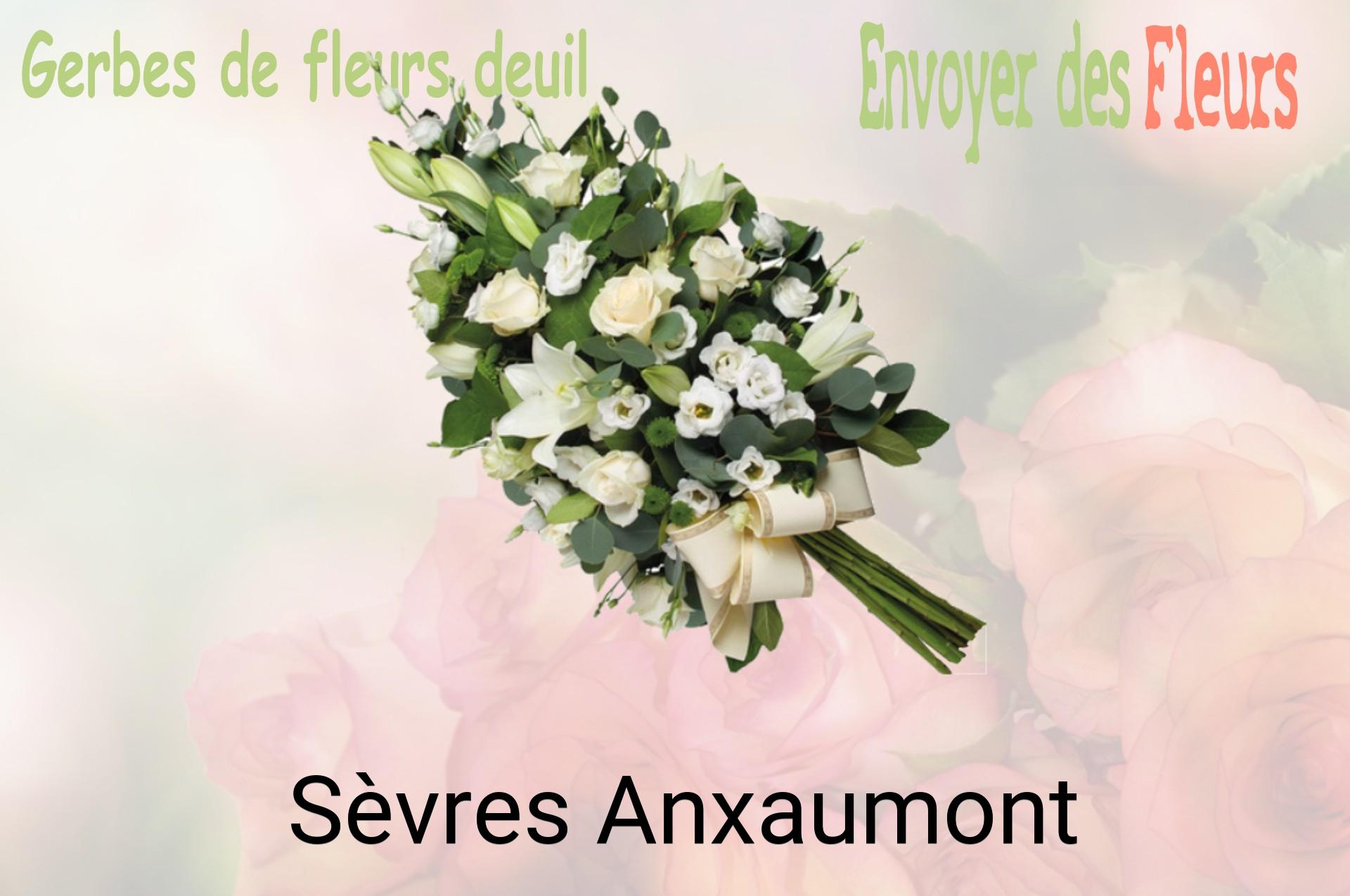 Gerbe de fleurs de deuil livrée à Sèvres-Anxaumont